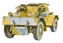 Dailmer Scout MkI, 'Dingo', of 2nd Armoured Div.
